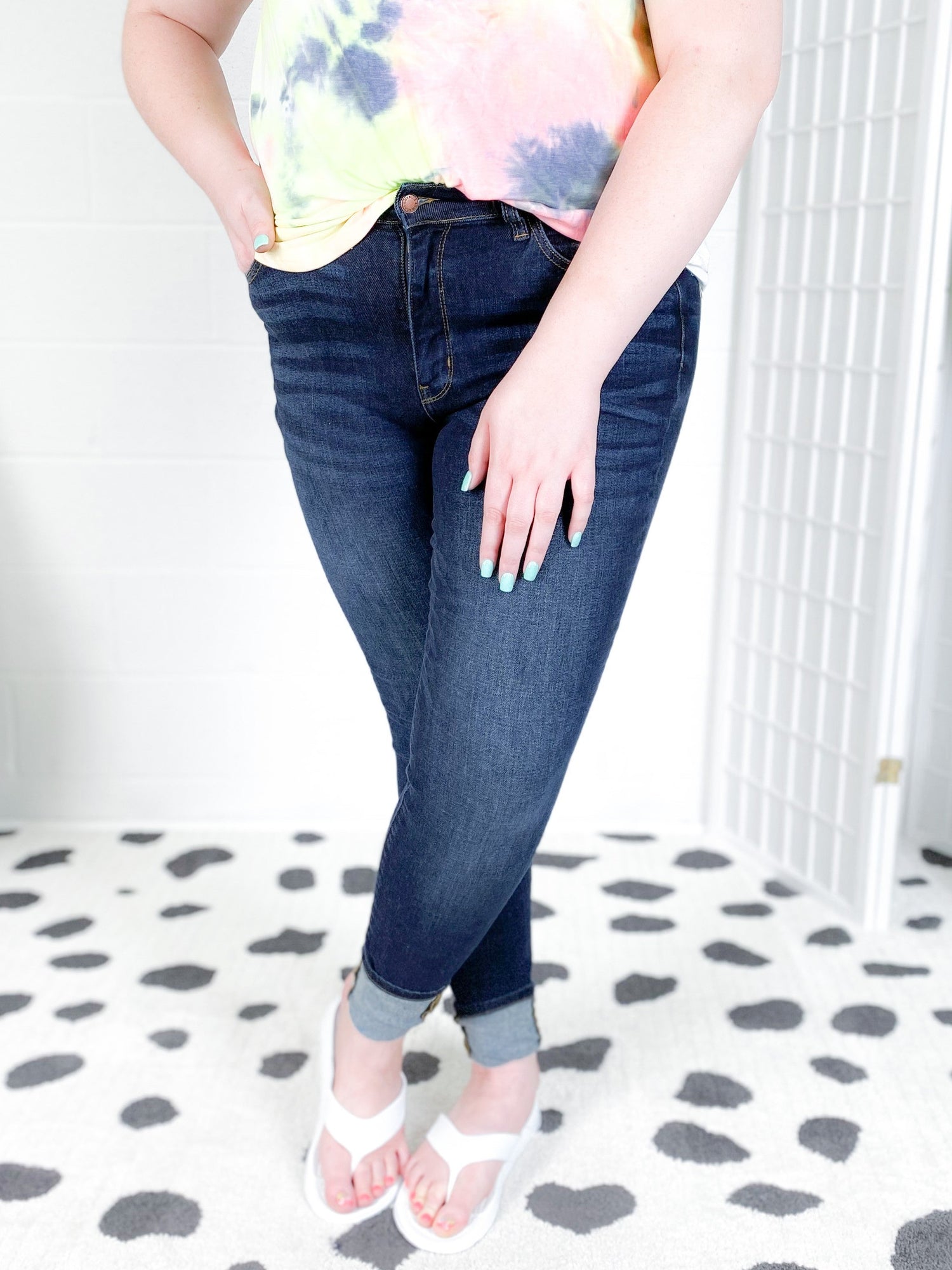 Judy Blue Long Tall Sally Non-Distressed Skinny Jeans (34" INSEAM!)