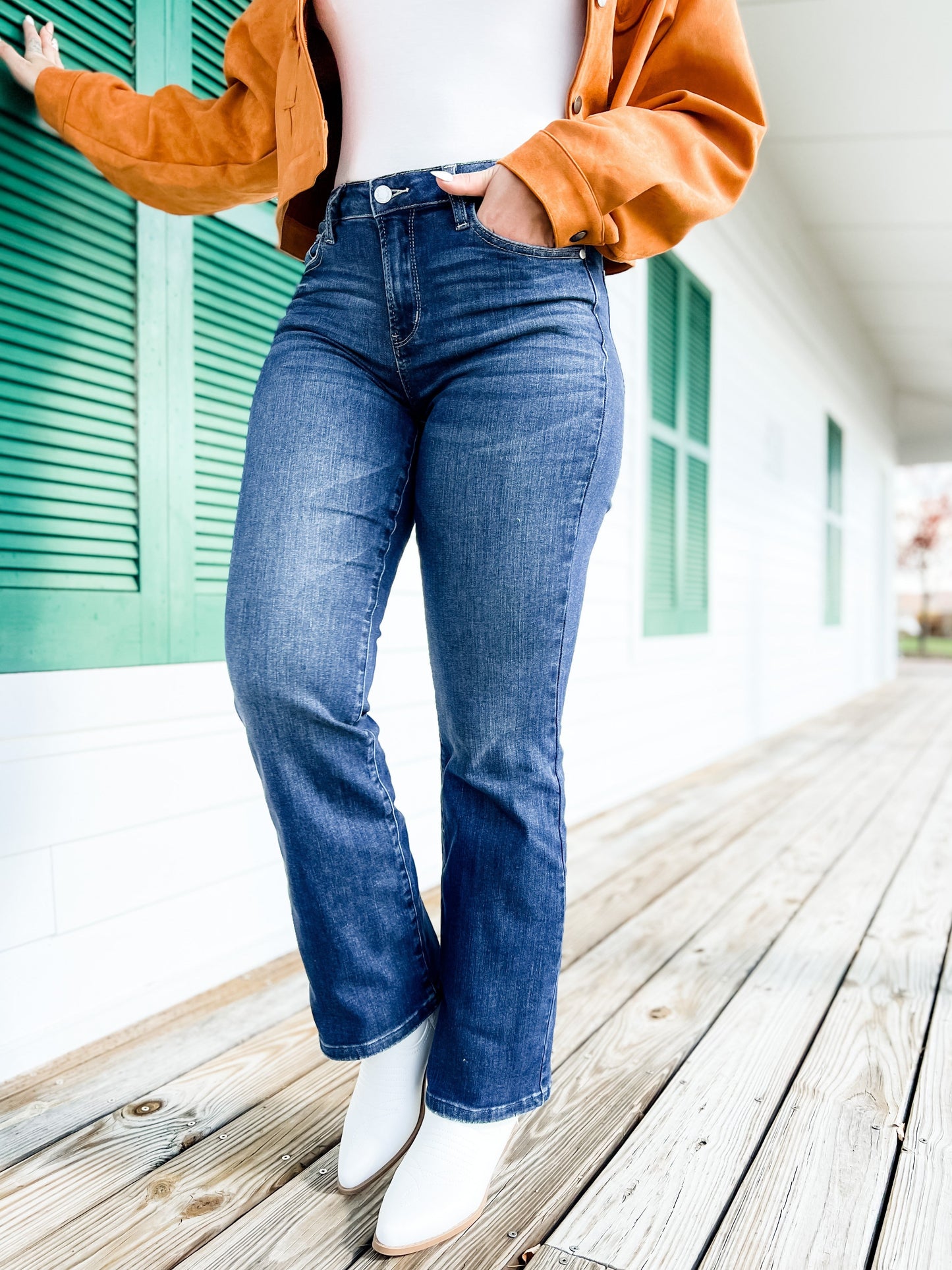 Judy Blue Midnight Rain Dark Wash Bootcut Jeans