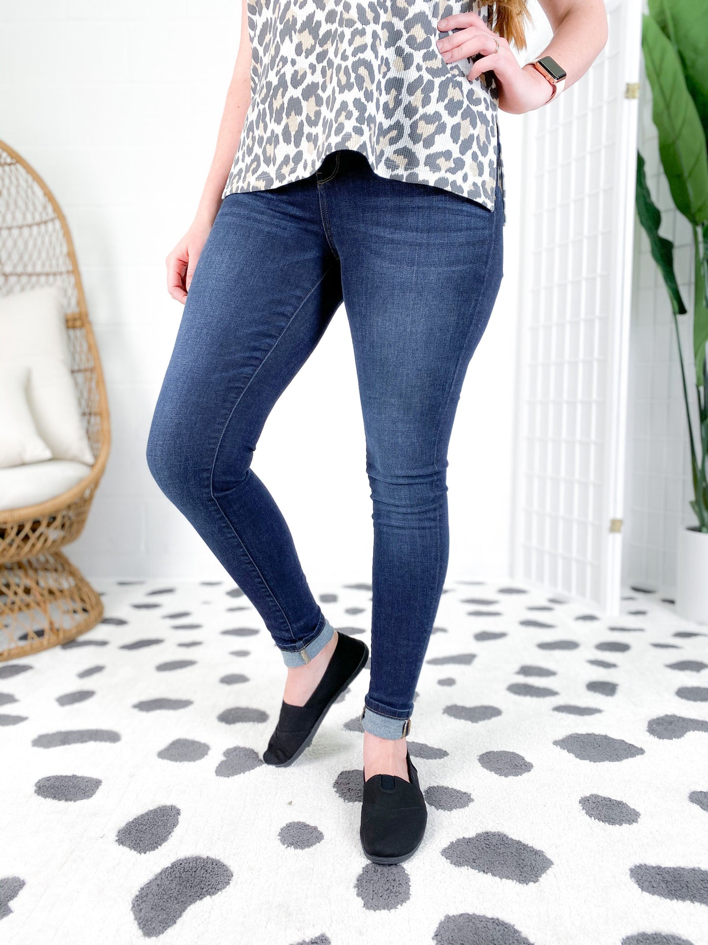 Judy Blue Long Tall Sally Non-Distressed Skinny Jeans (34" INSEAM!)