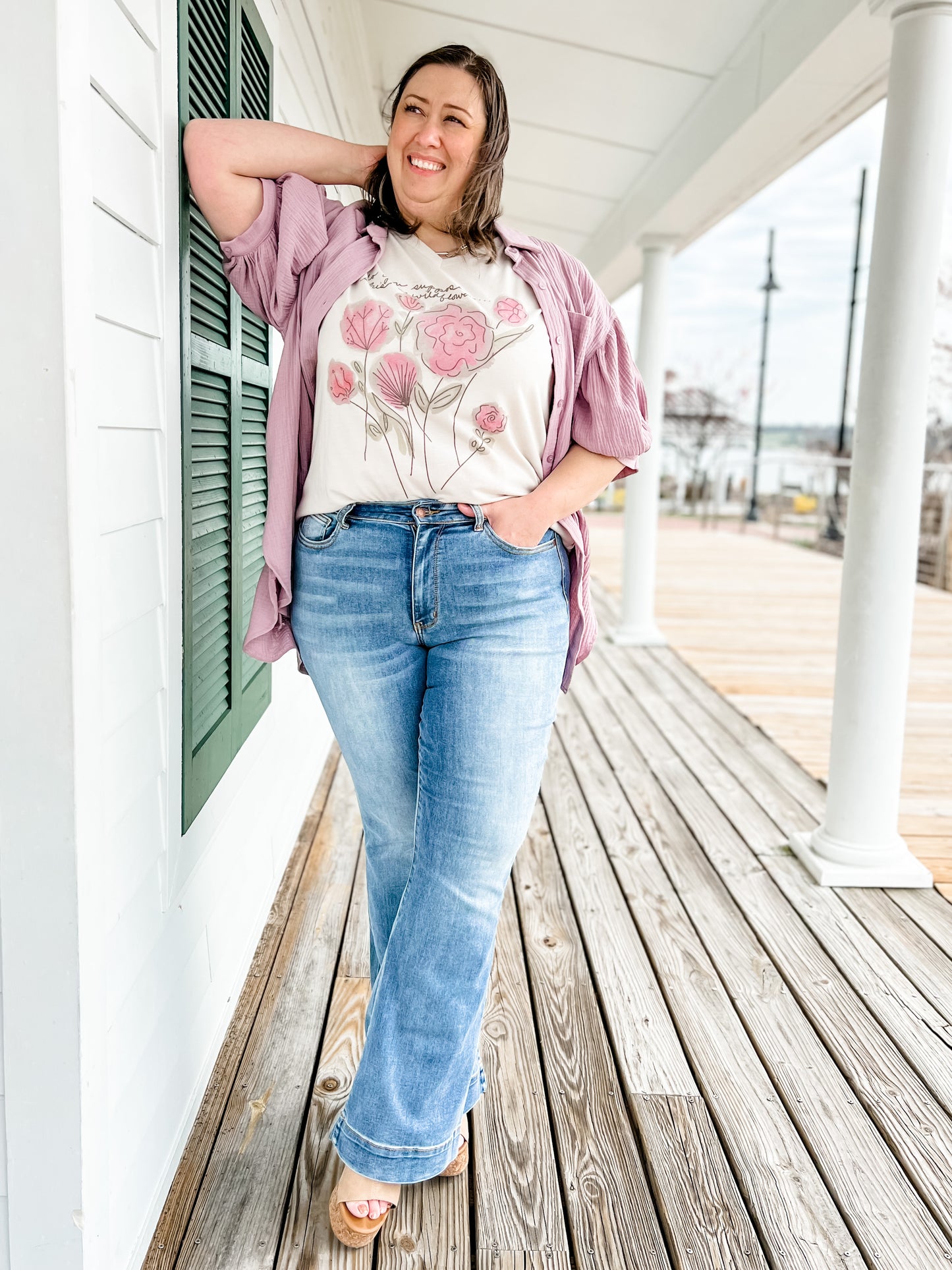 Judy Blue Genie in a Bottle Trouser Flare Jeans